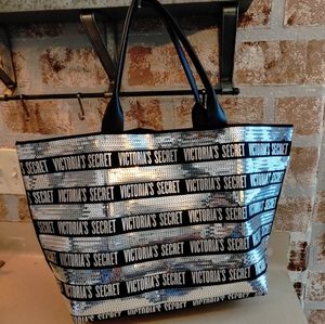 Victoria's Secret sequin tote set